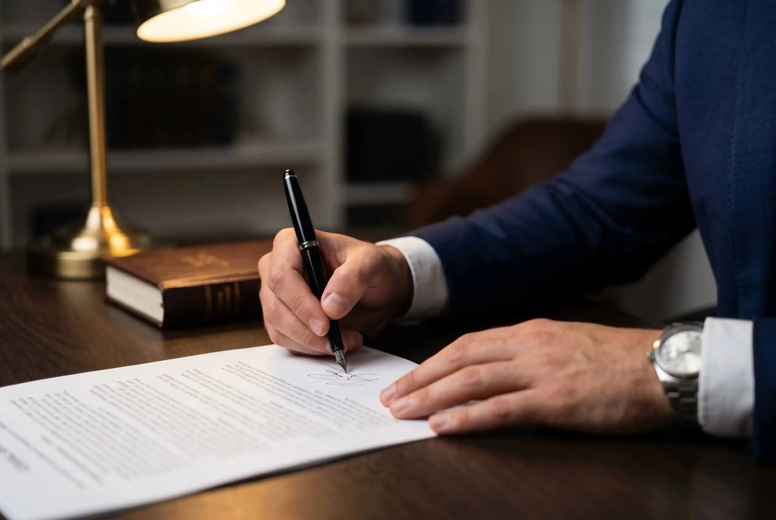 Firma de documento legal